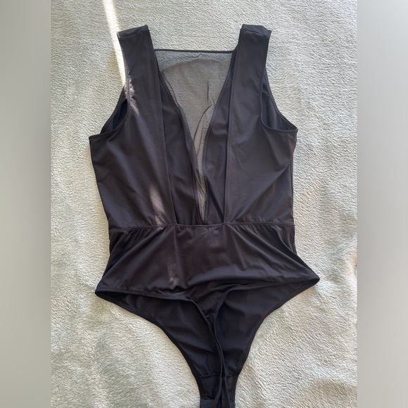 Victoria’s Secret Deep V Black Bodysuit - Picture 2 of 4